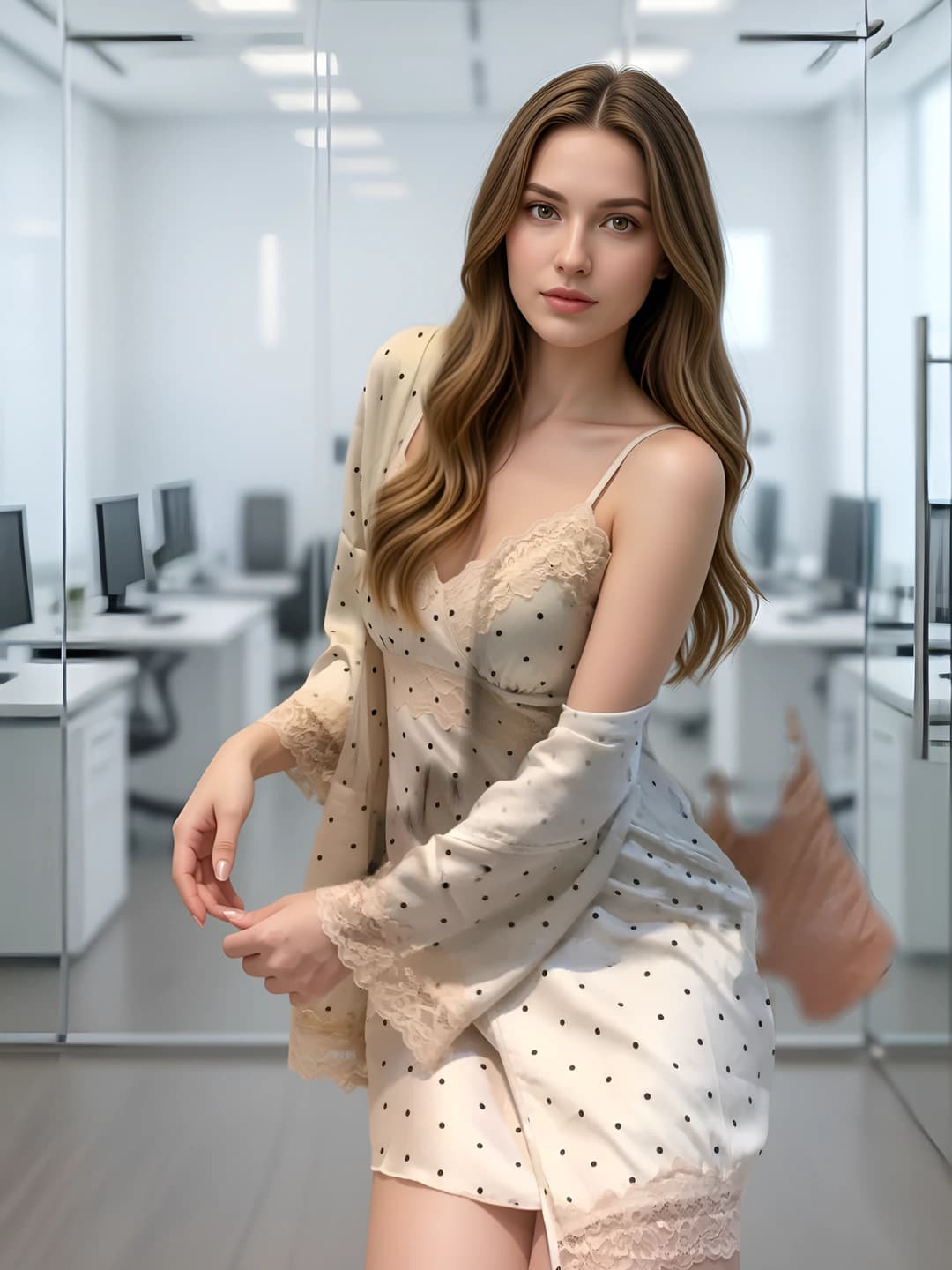 Off-white outer robe