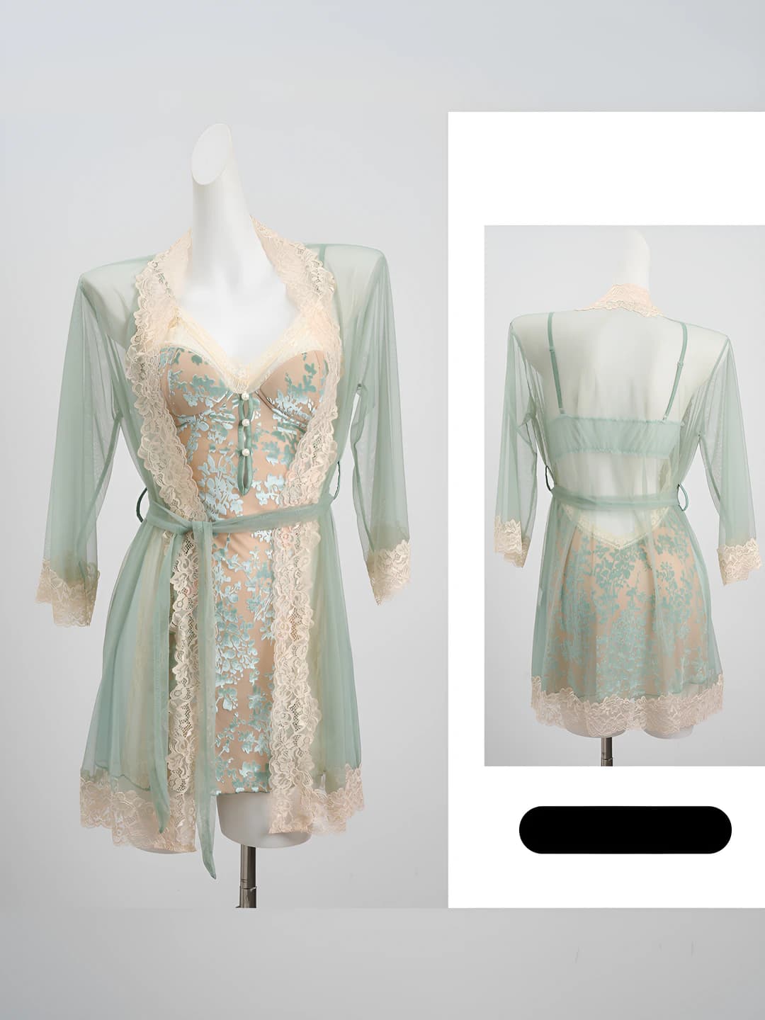 P3886 Green (Outer Coat + Belt)