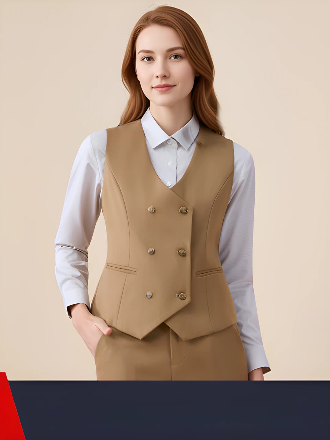 Khaki vest