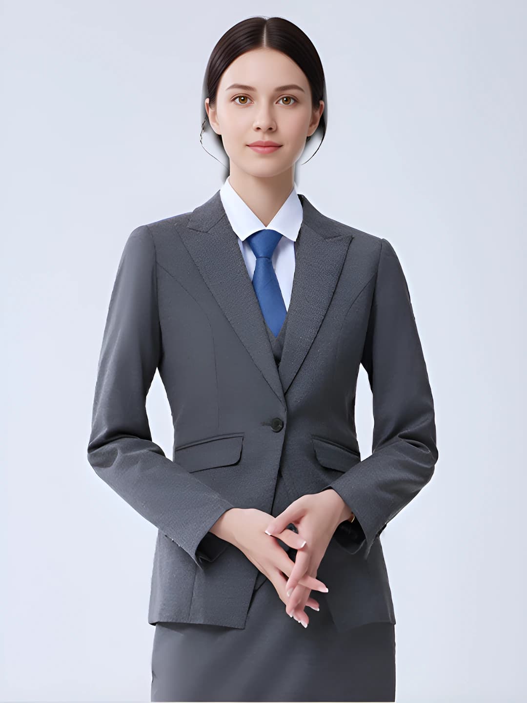 Medium gray women's suit