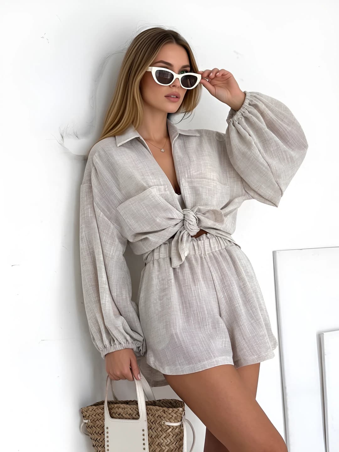 Light grey short