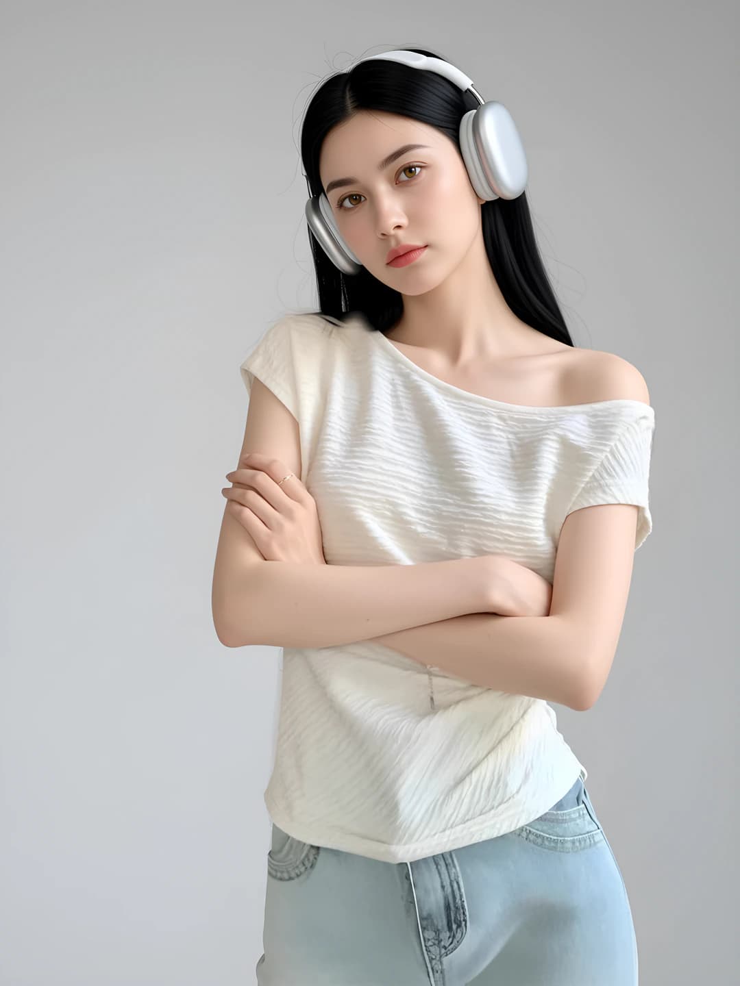 Women's off-shoulder short-sleeve top: summer, slim fit, slimming, solid colour, sweet and spicy style t-shirt