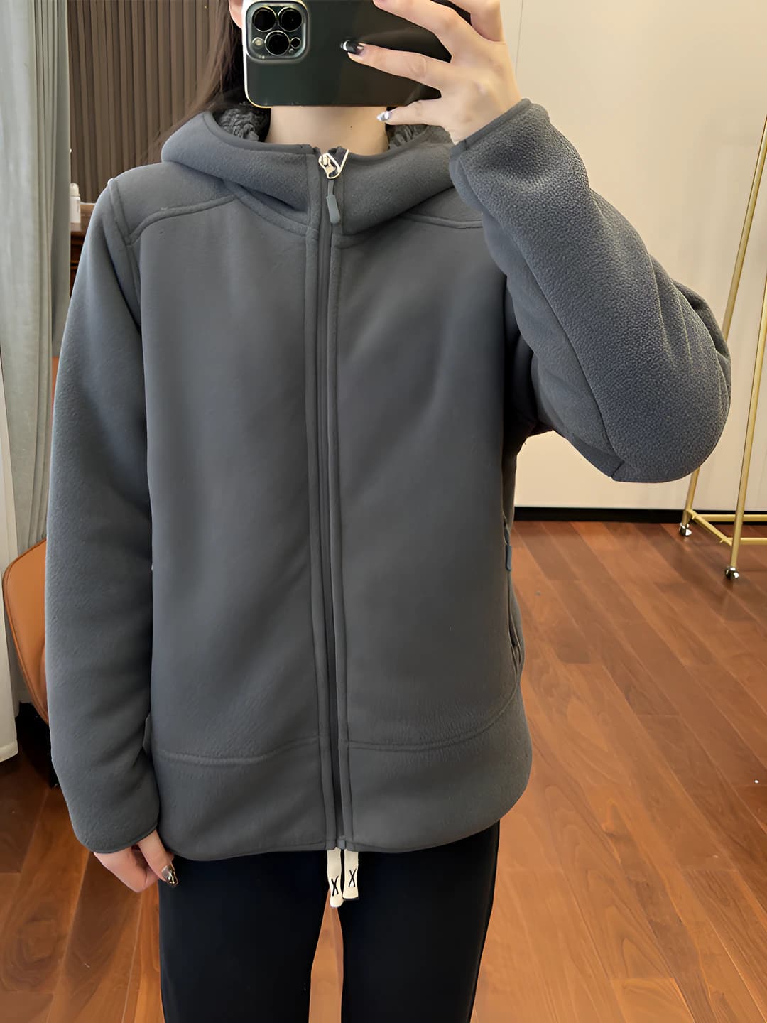Hooded - dark grey