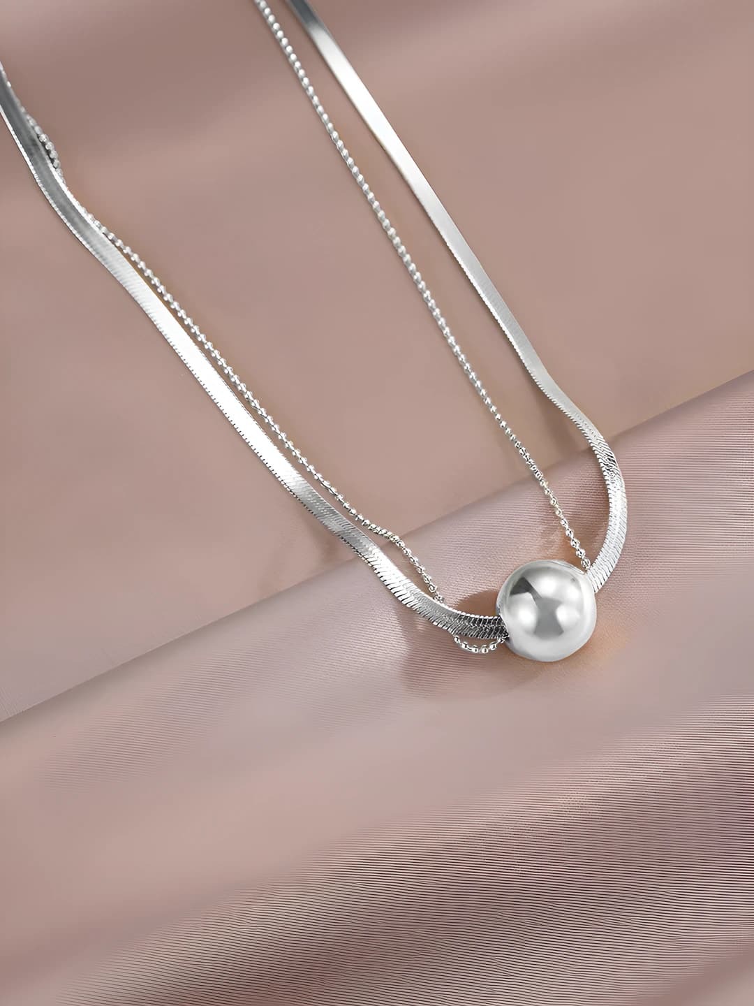 Steel ball double chain