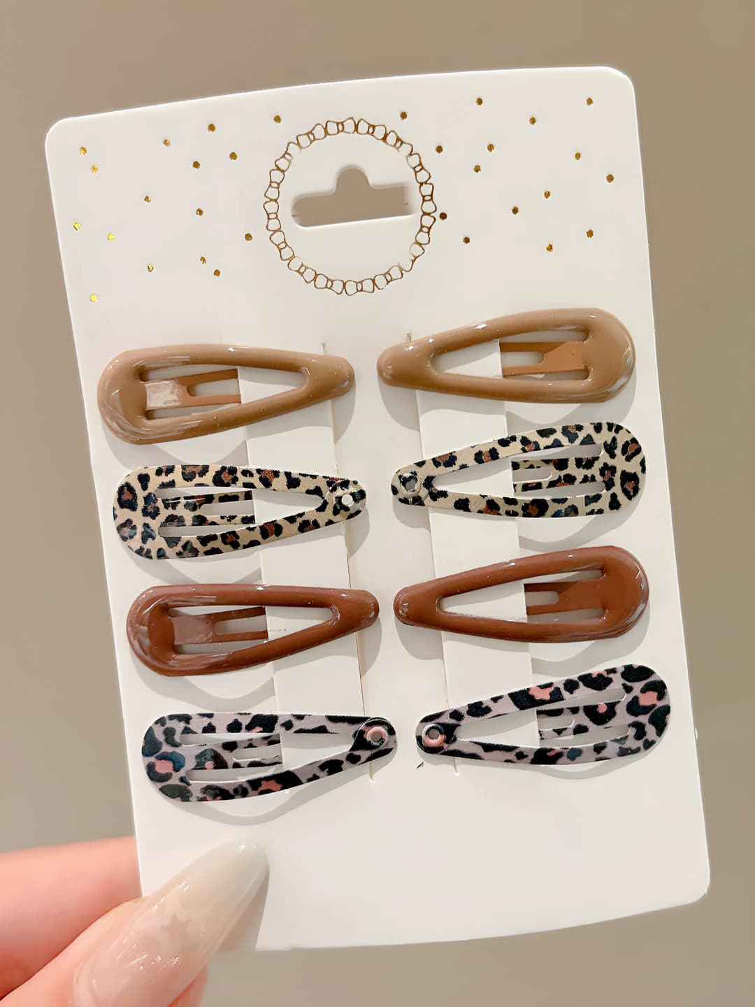 3# Coffee leopard - 8 pcs