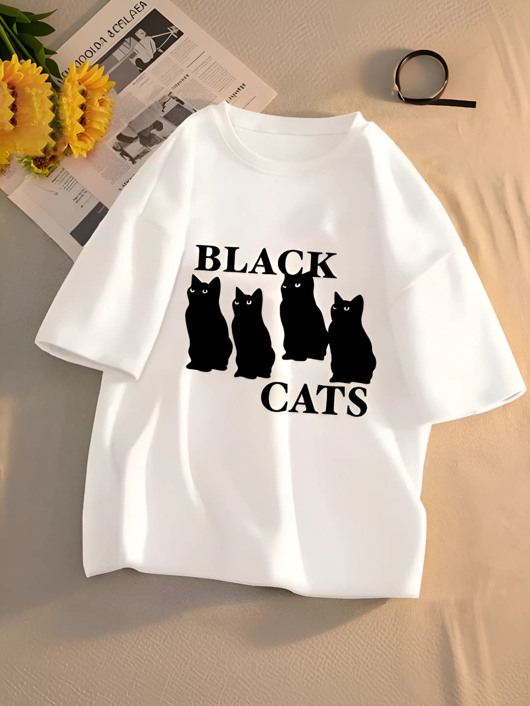 Белый BALCK чёрный кот