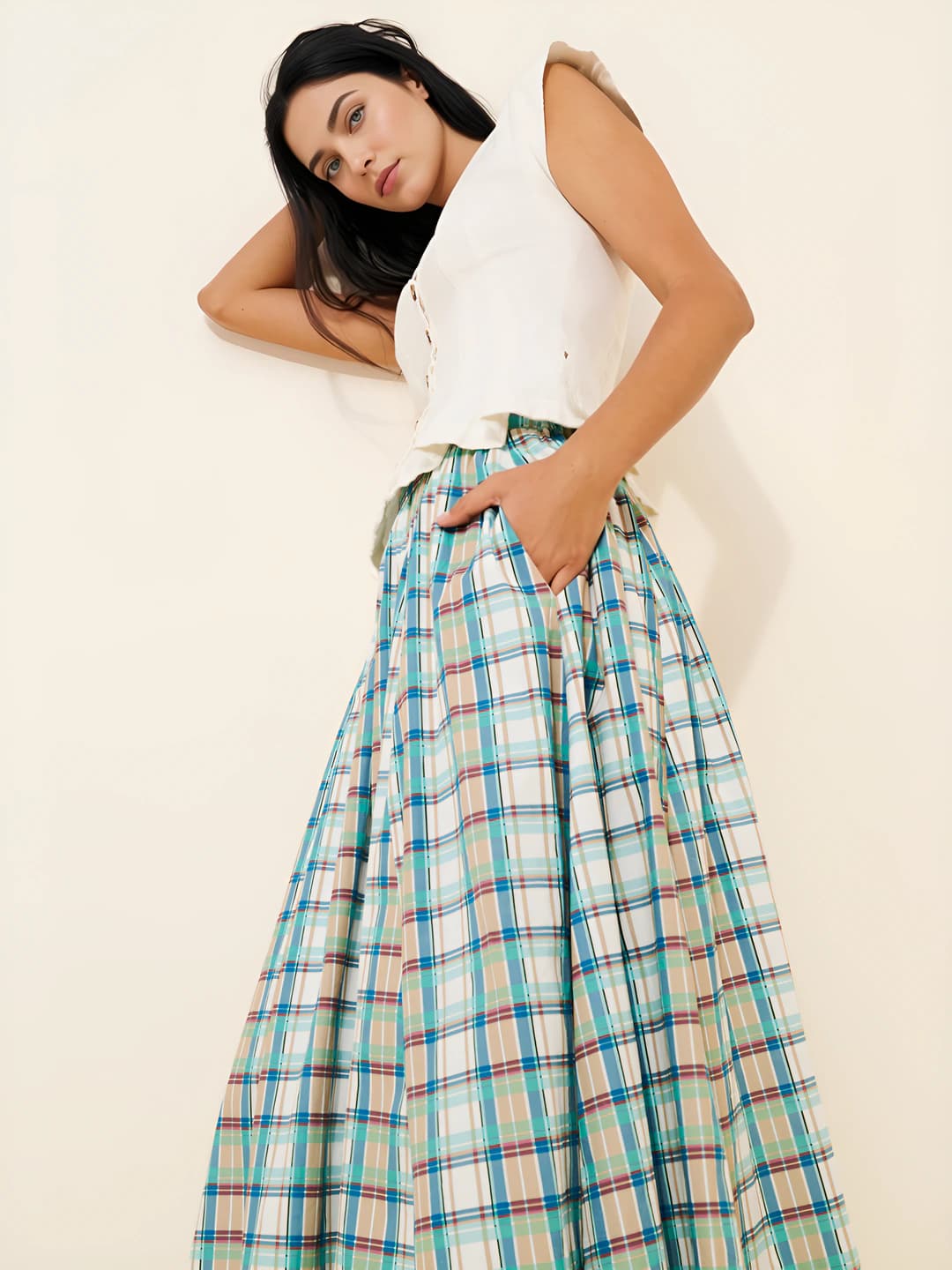 Blue plaid