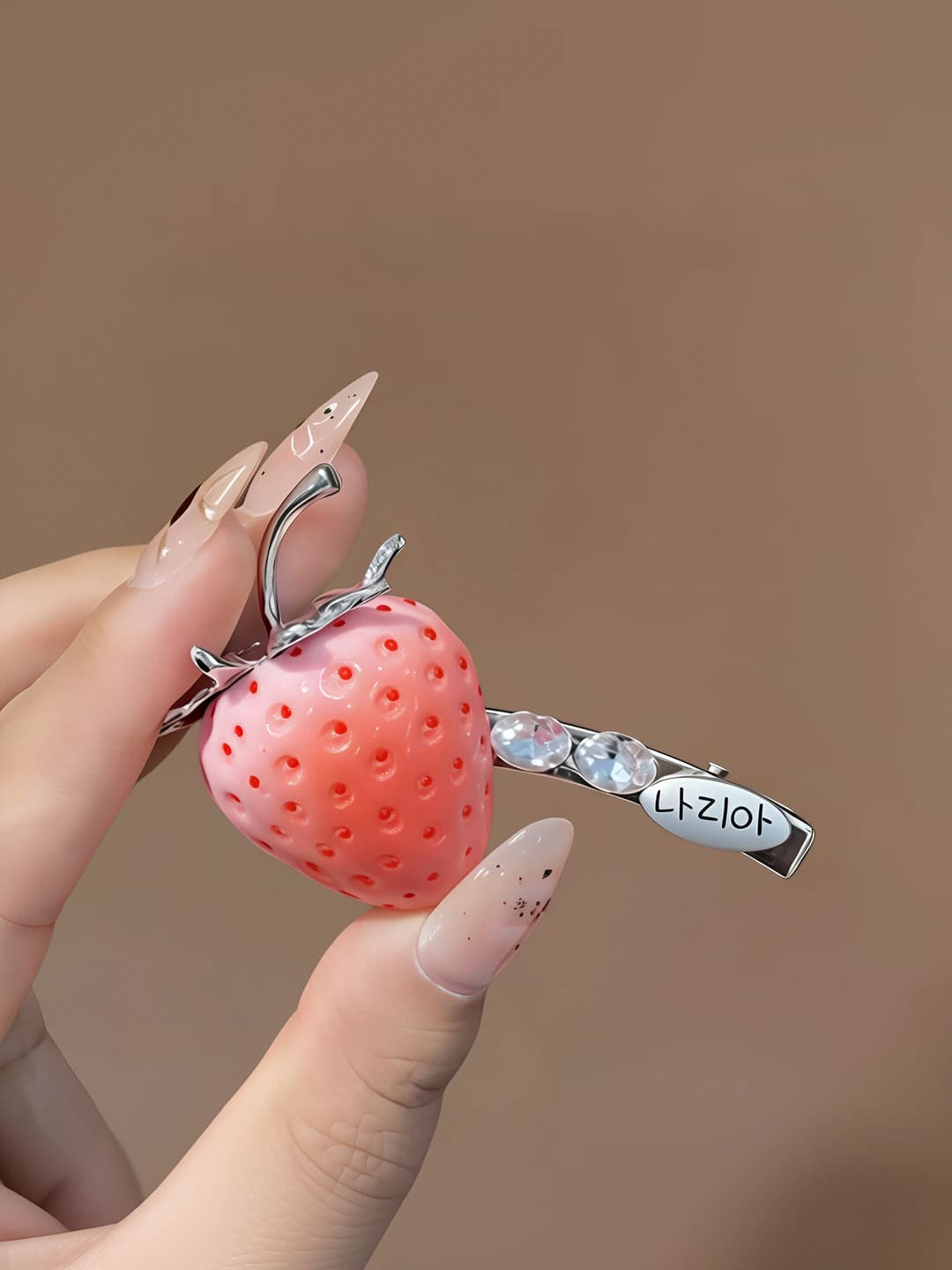 1# Pink strawberry, 6.2 cm