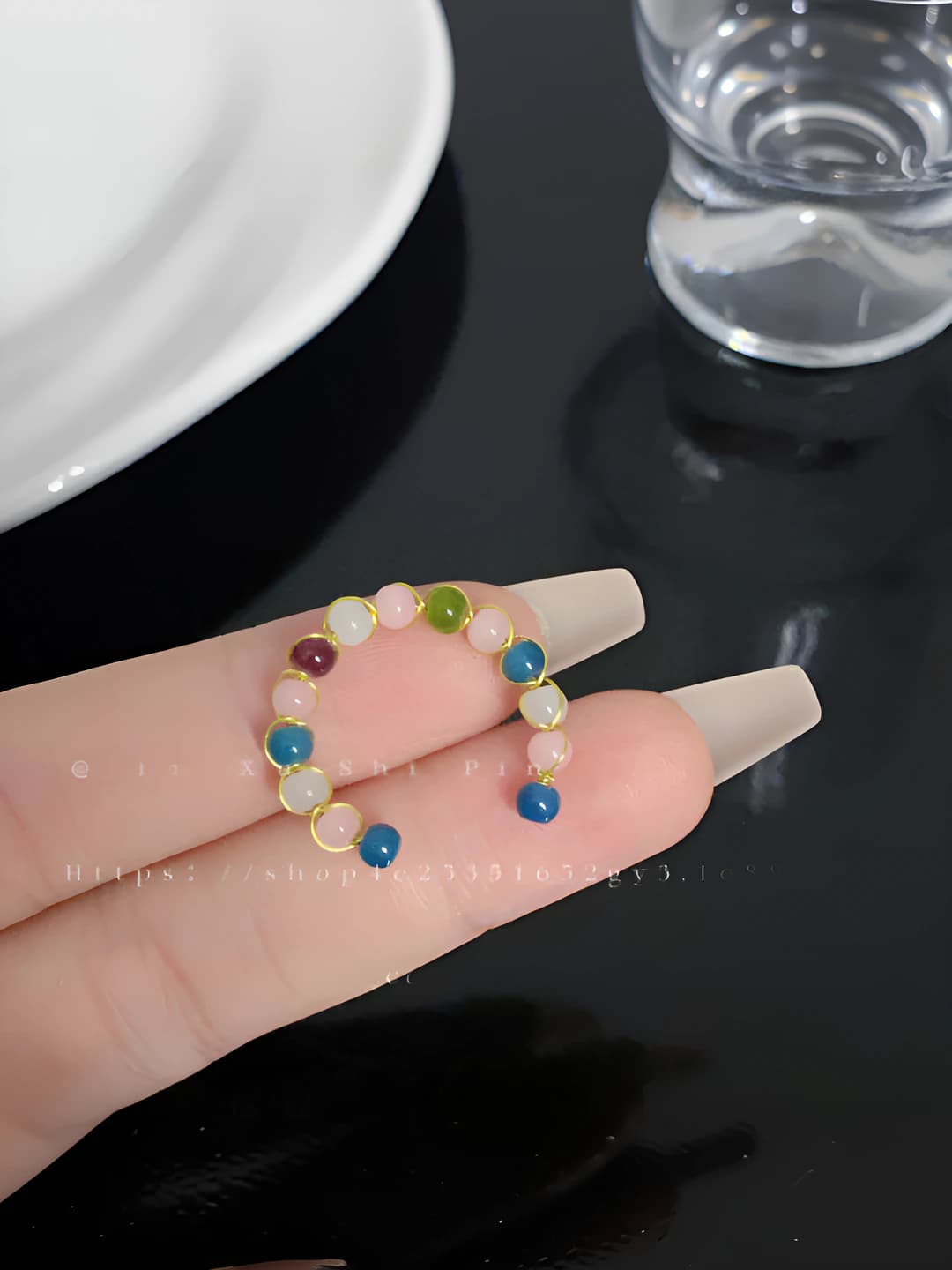 Multi-stone open ring