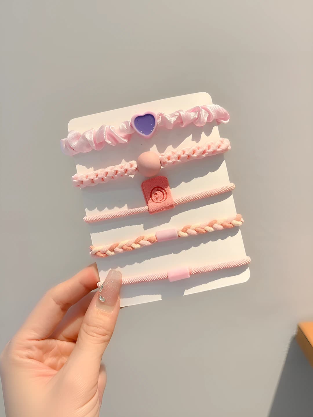 2# Pink 5 pcs set (approx 7 cm)