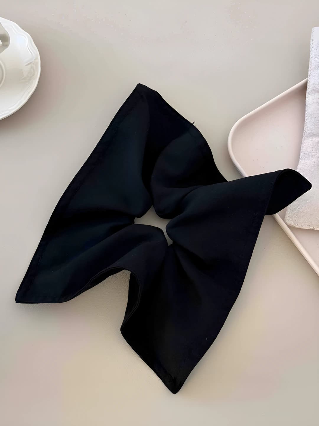 Black square scarf