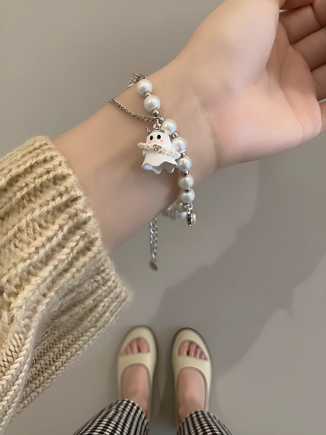 White ghost bangle