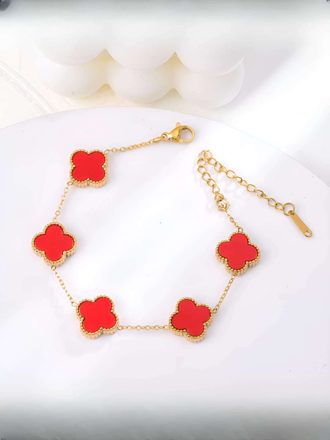 6655-Gold Double-sided Red