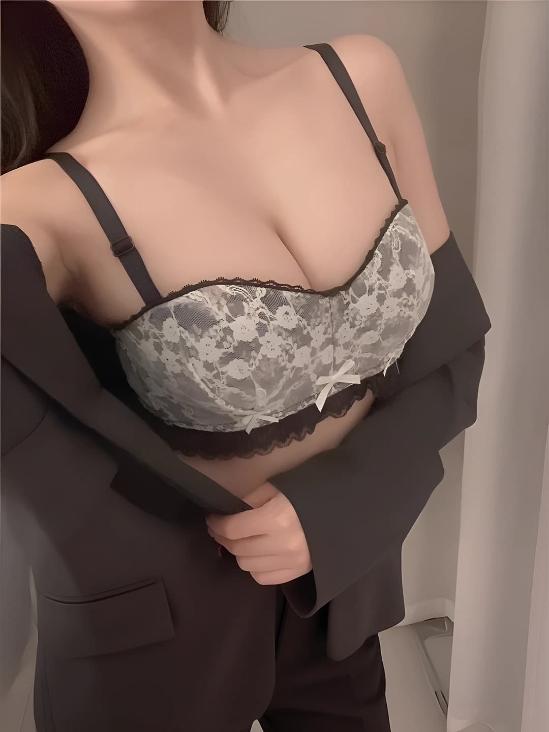 Women's thin bra, half cup, wire-free, push-up and gathering, side breast control, small bust enhancement, sexy style