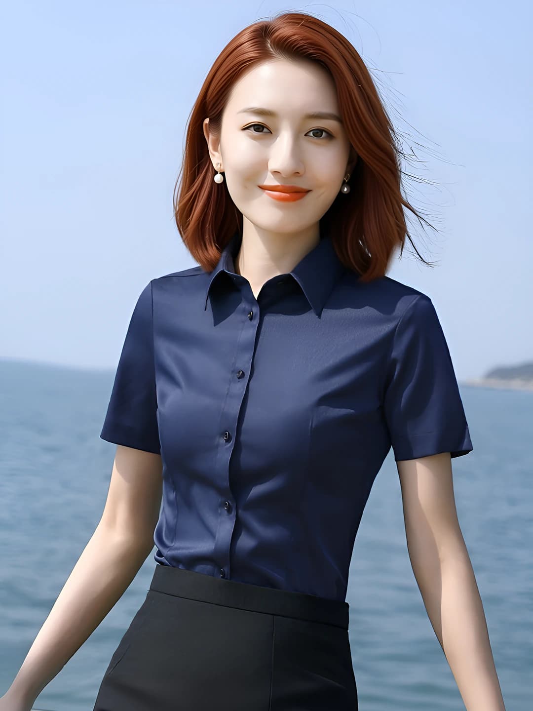 Short sleeve, royal blue