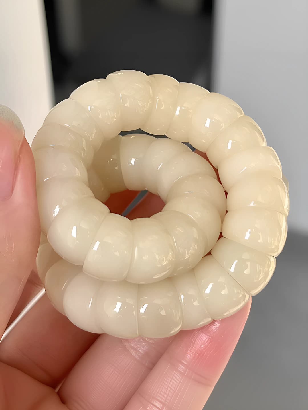 White jade, thick bangle