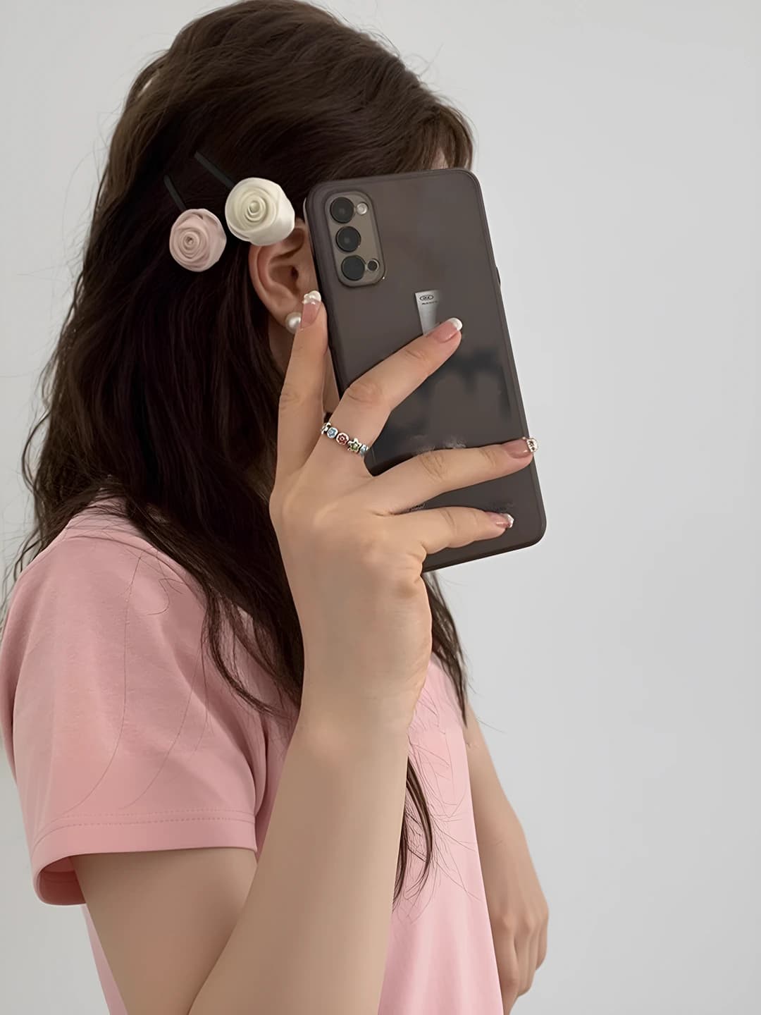 Women's handmade retro style rose hair clips