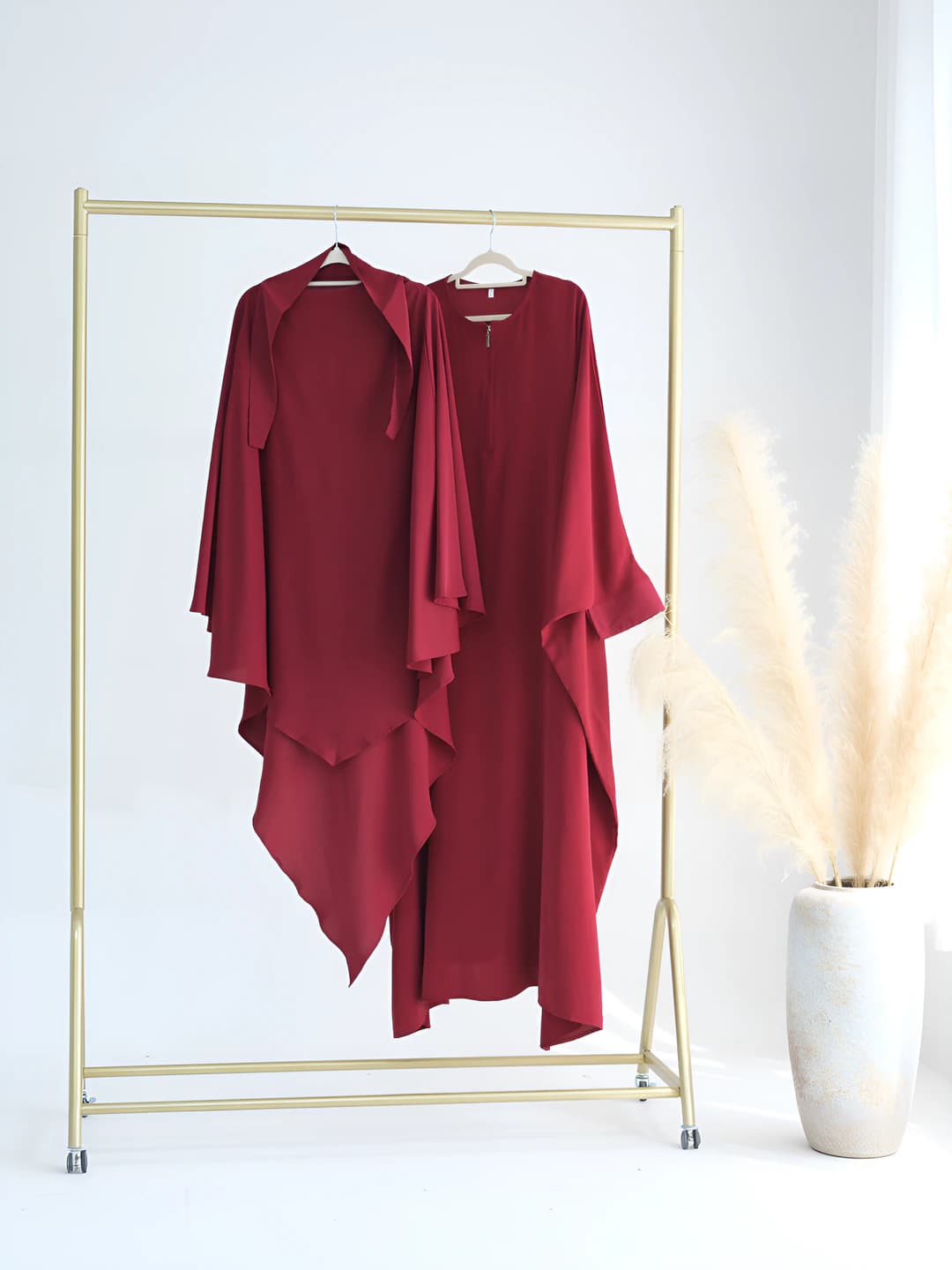 Burgundy + HJ901 headscarf