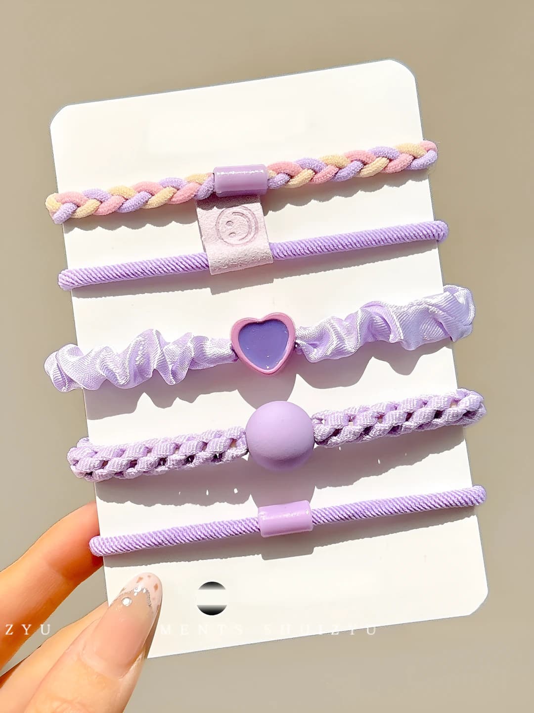 4# Purple 5 pcs set 5.5 cm