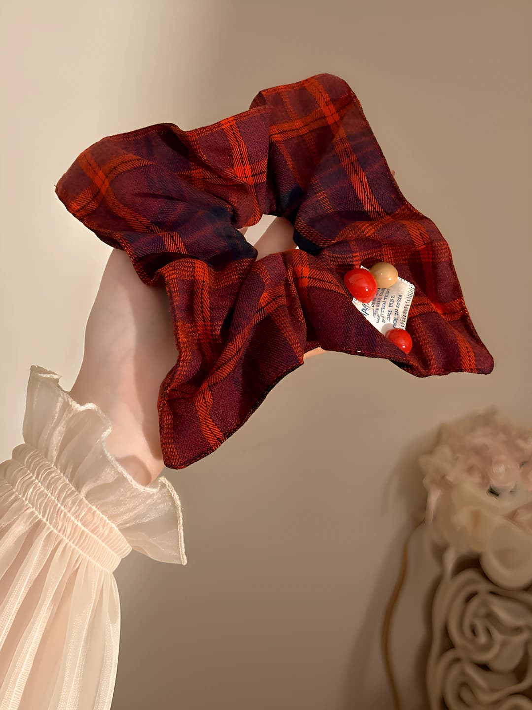 3# Red plaid