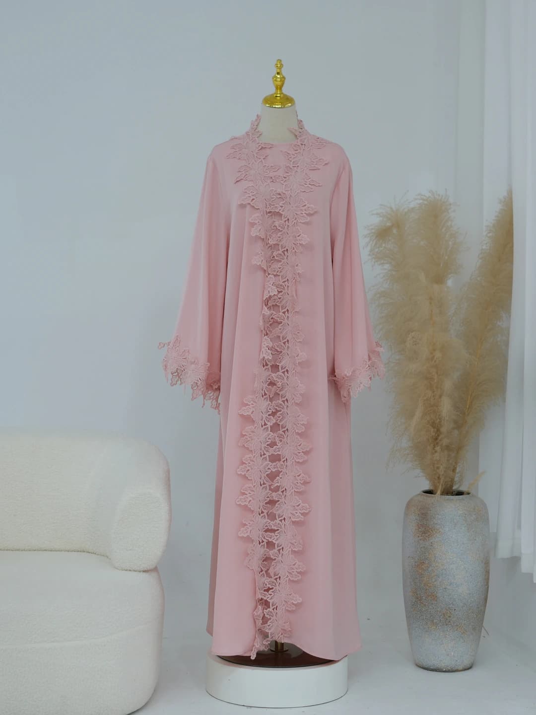 Pink cardigan + inner top