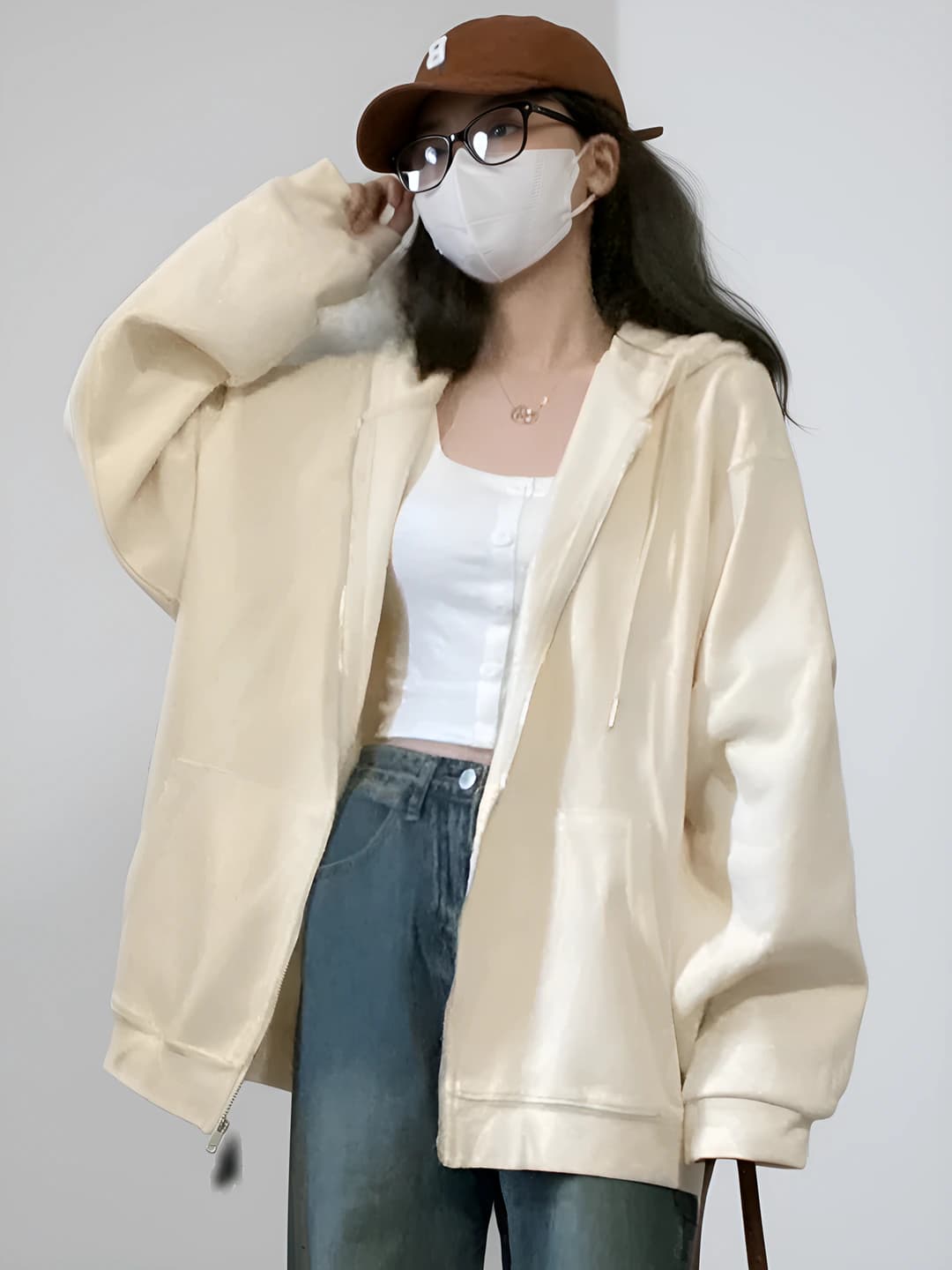 Light brown 320 g thickened rear pack