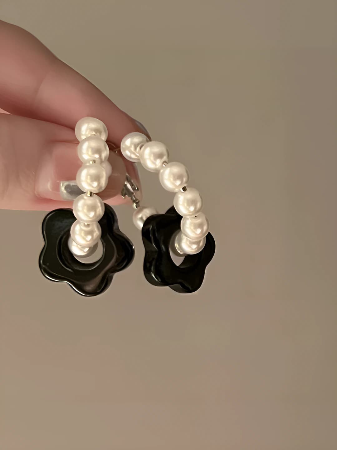 Midnight garden earrings Silver post