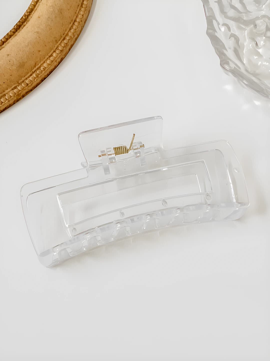 6#Clear large square 10cm