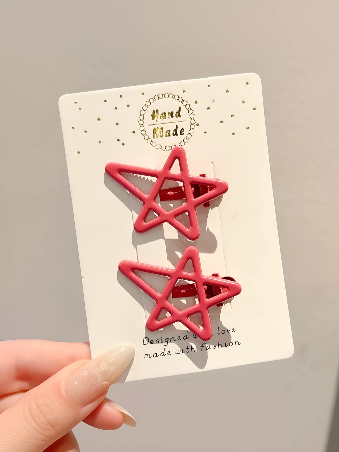 2# Rose red pair 4.2 cm