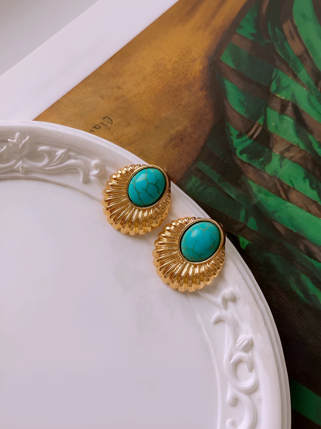 16# Silver pin - Gold - Blue