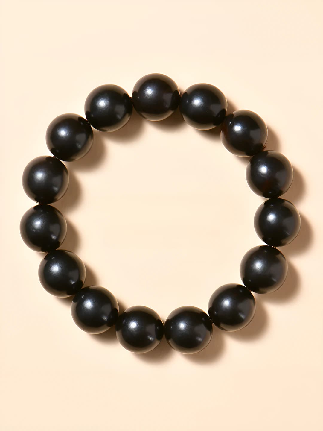 Black ebony single strand 15mm