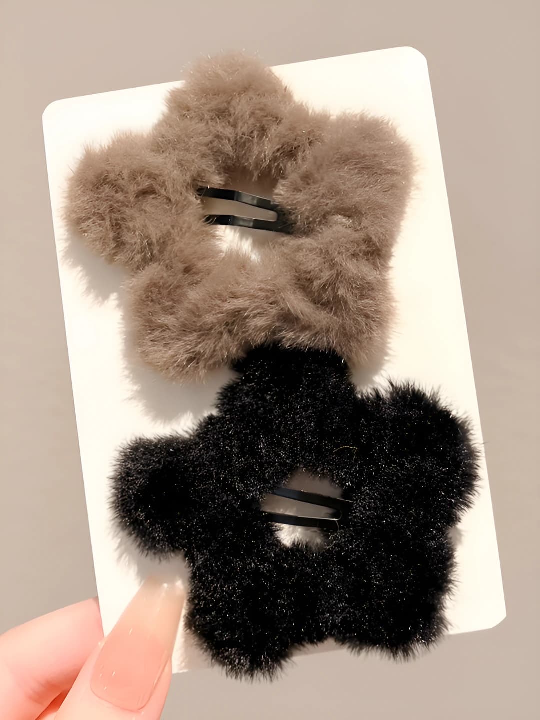 10# Чёрно-кофейная пара звёзд 6.5cm