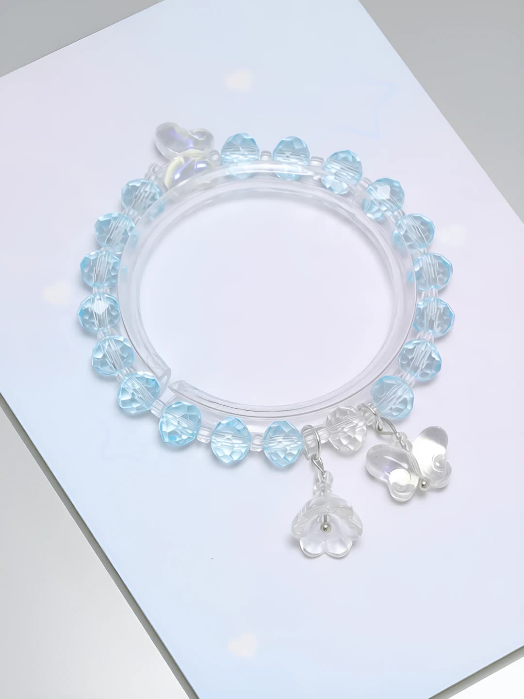 Blue crystal butterfly