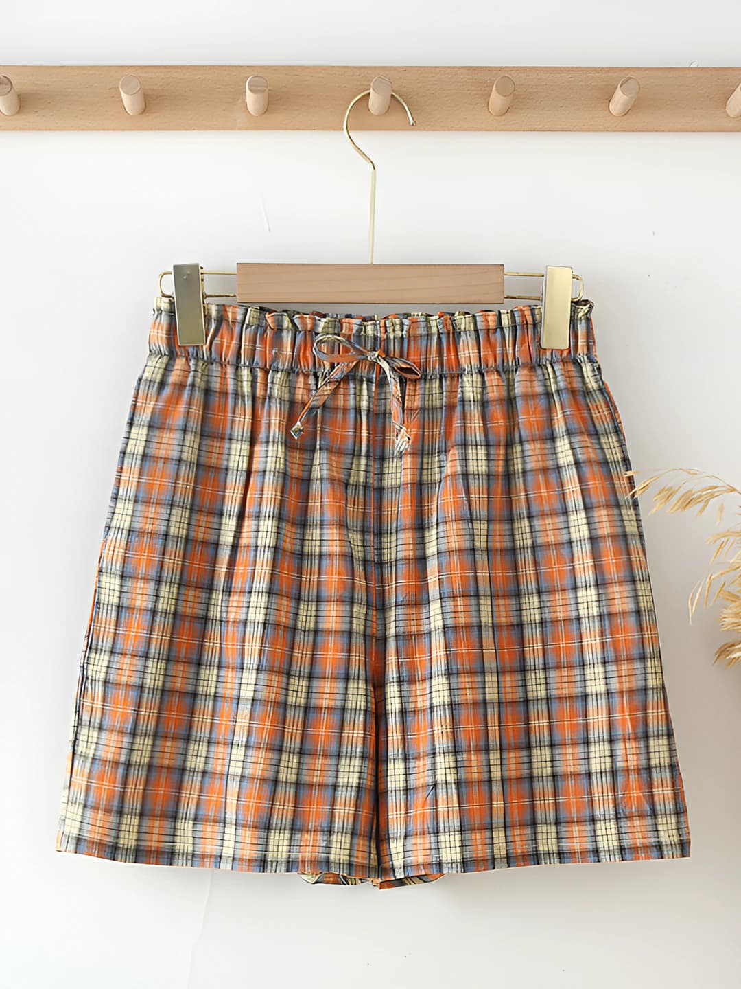 Orange plaid