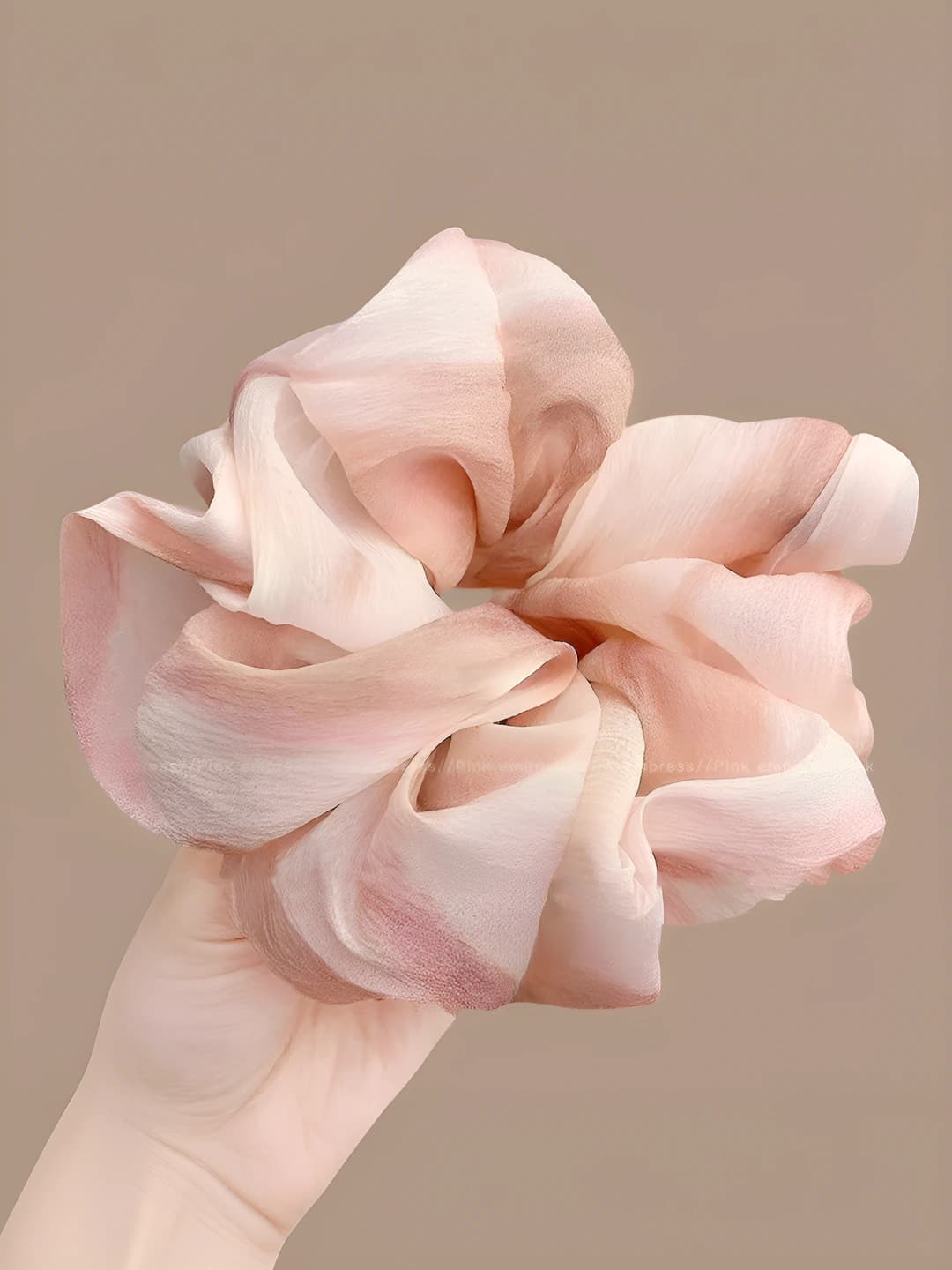 1# Pink - Watercolor hair tie ~15cm