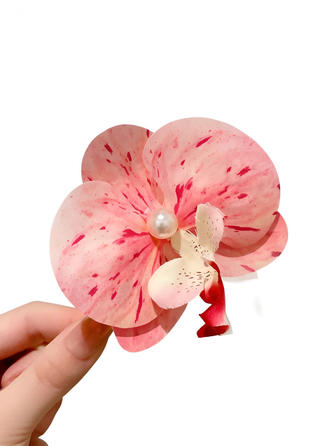 10# Light pink phalaenopsis clip 9*9.5 cm