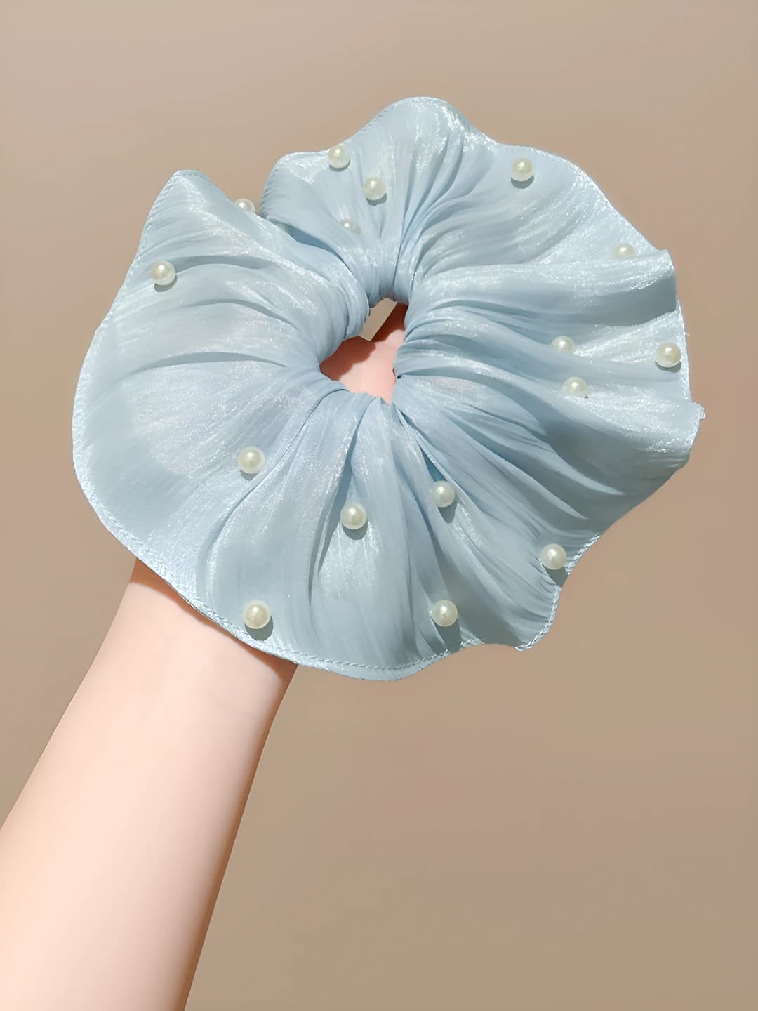 3# Blue pearl ruffle 20 cm