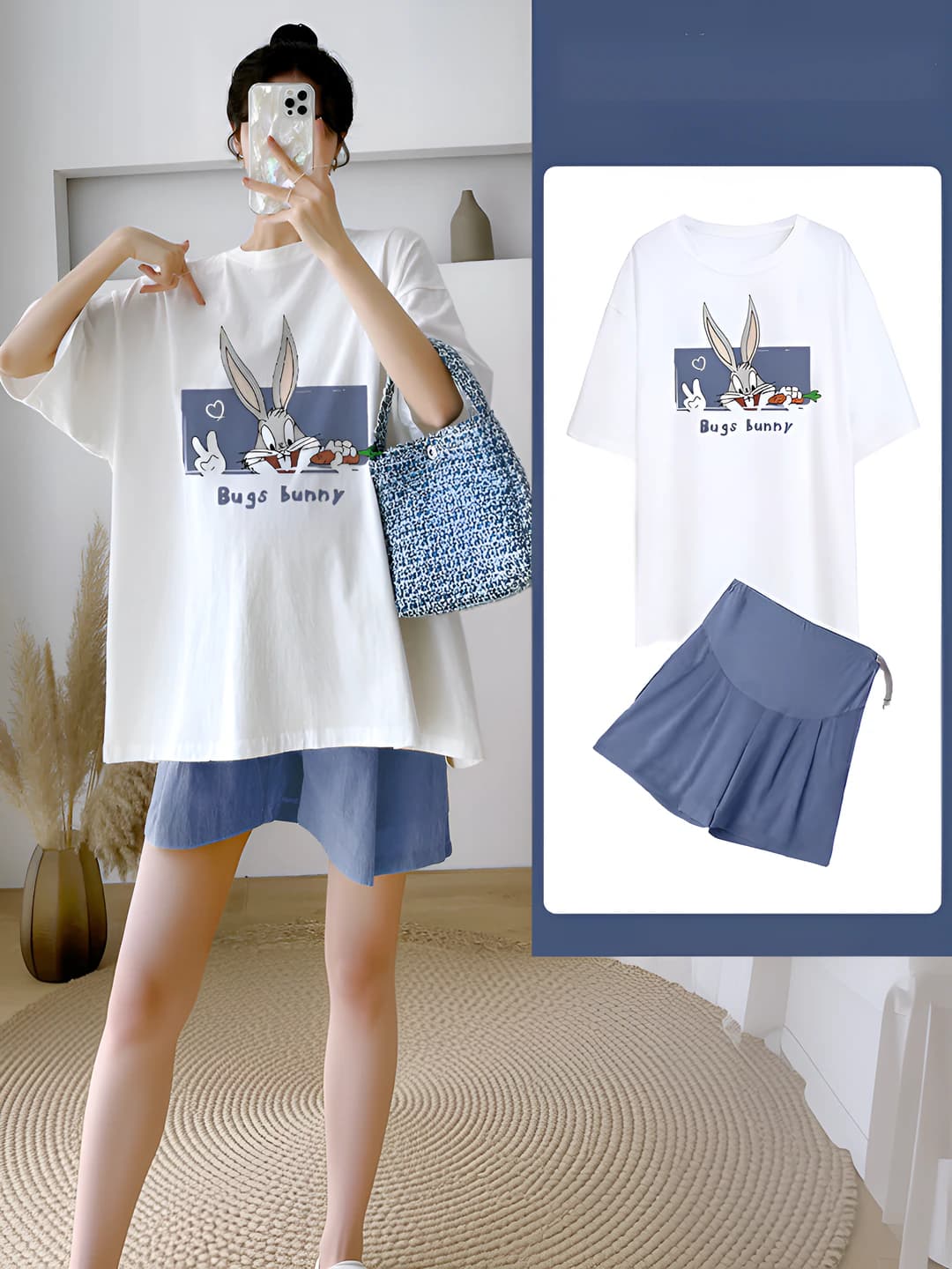 White Rabbit Eight Brother Top + Blue Gown Pants [Set]