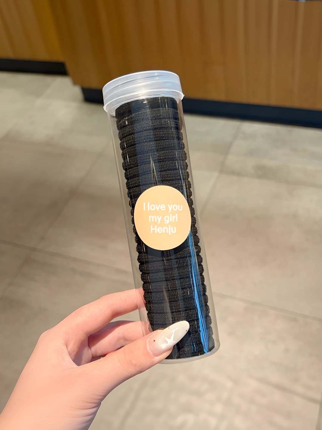 7# Black striped [1 jar] 25 pcs, outer diam. ~4 cm