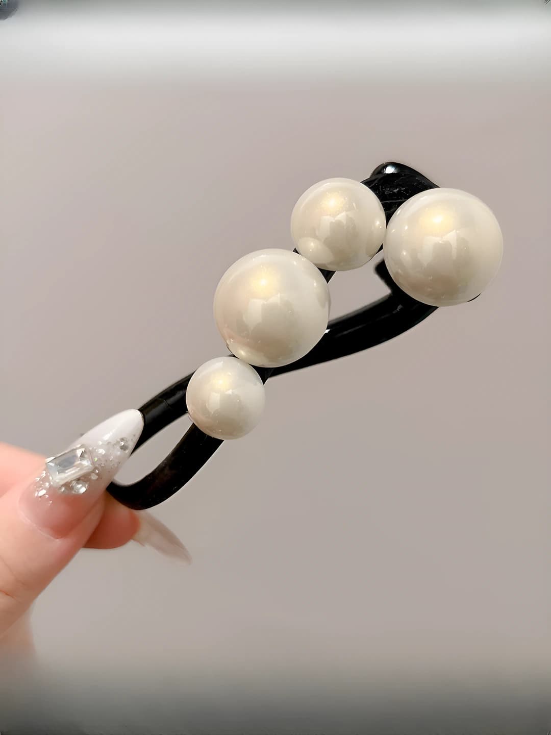 1# Off-white twisted clip 10.5 cm