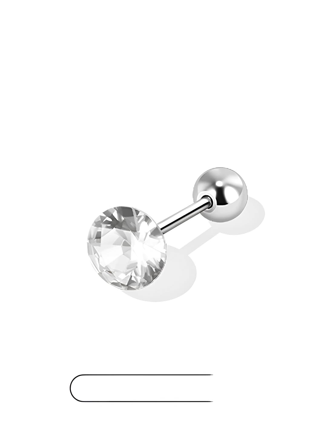 White earring 1 pc