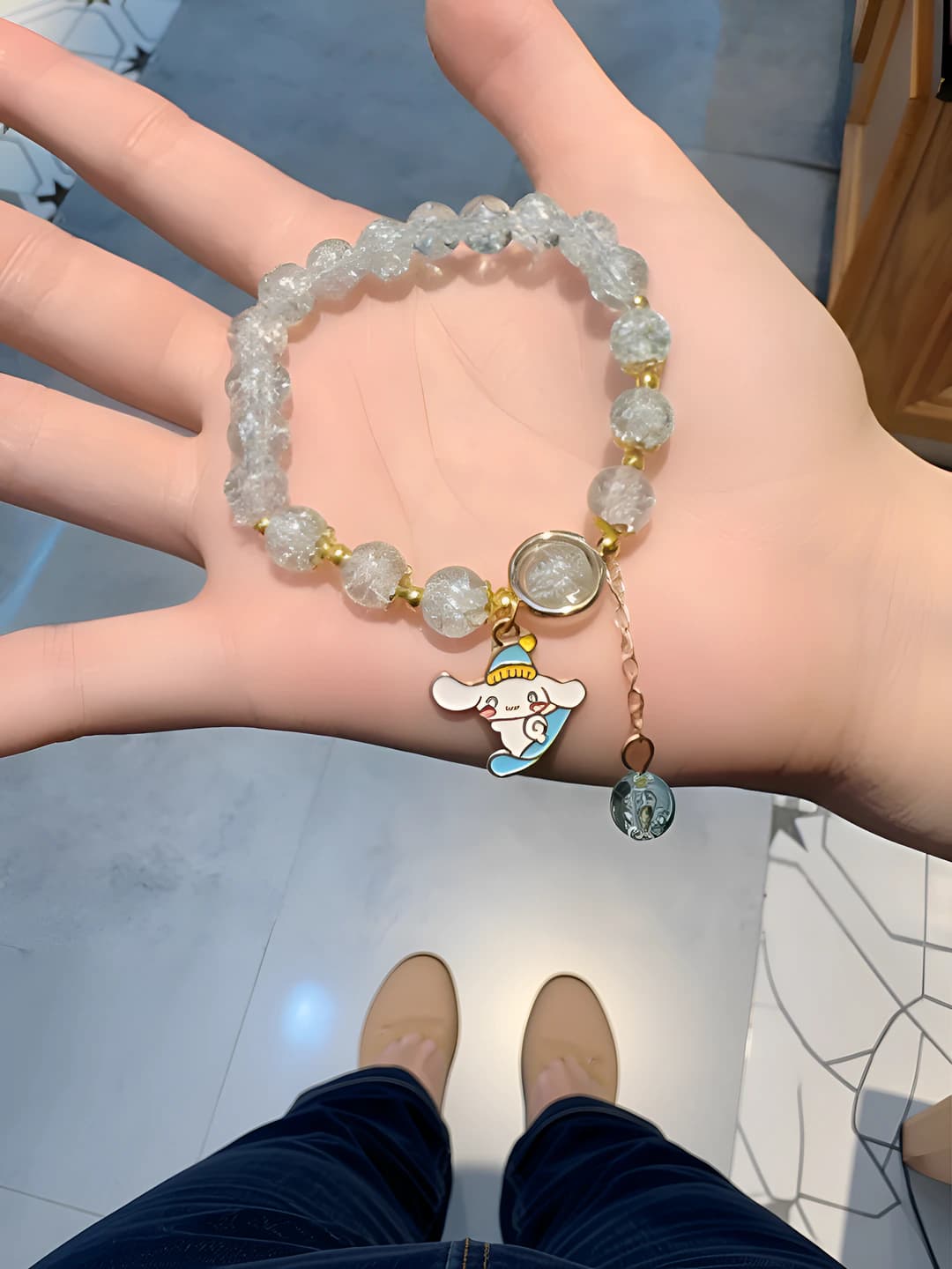Ko'k, uzun quloqli Cinnamoroll, marmar