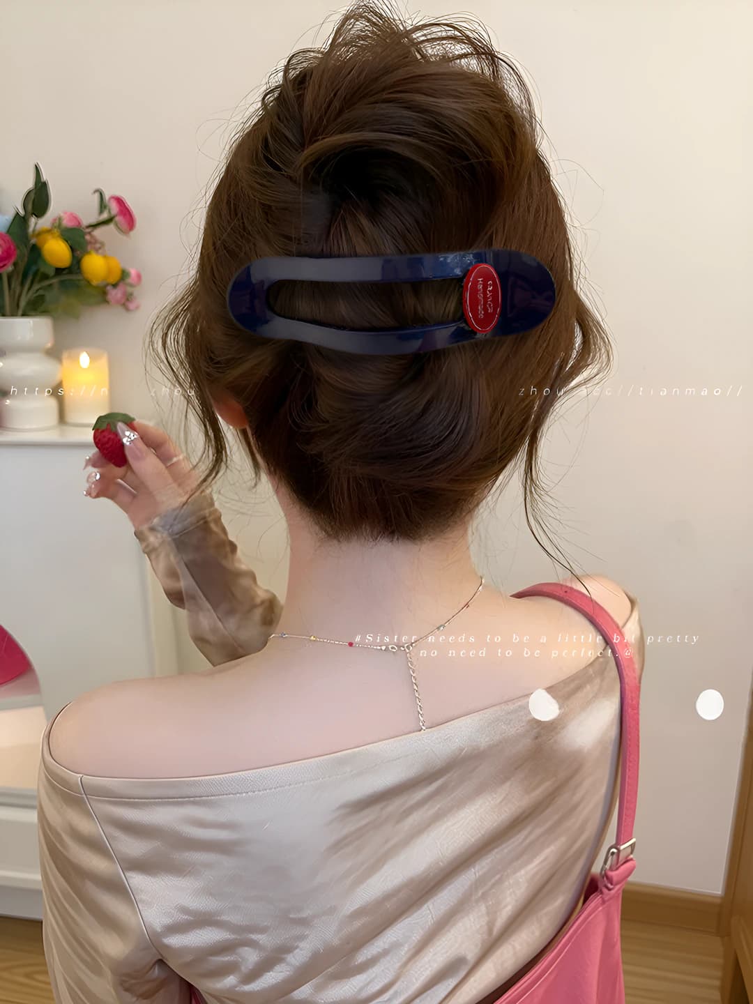 2# Korean style clip blue 11.5 cm