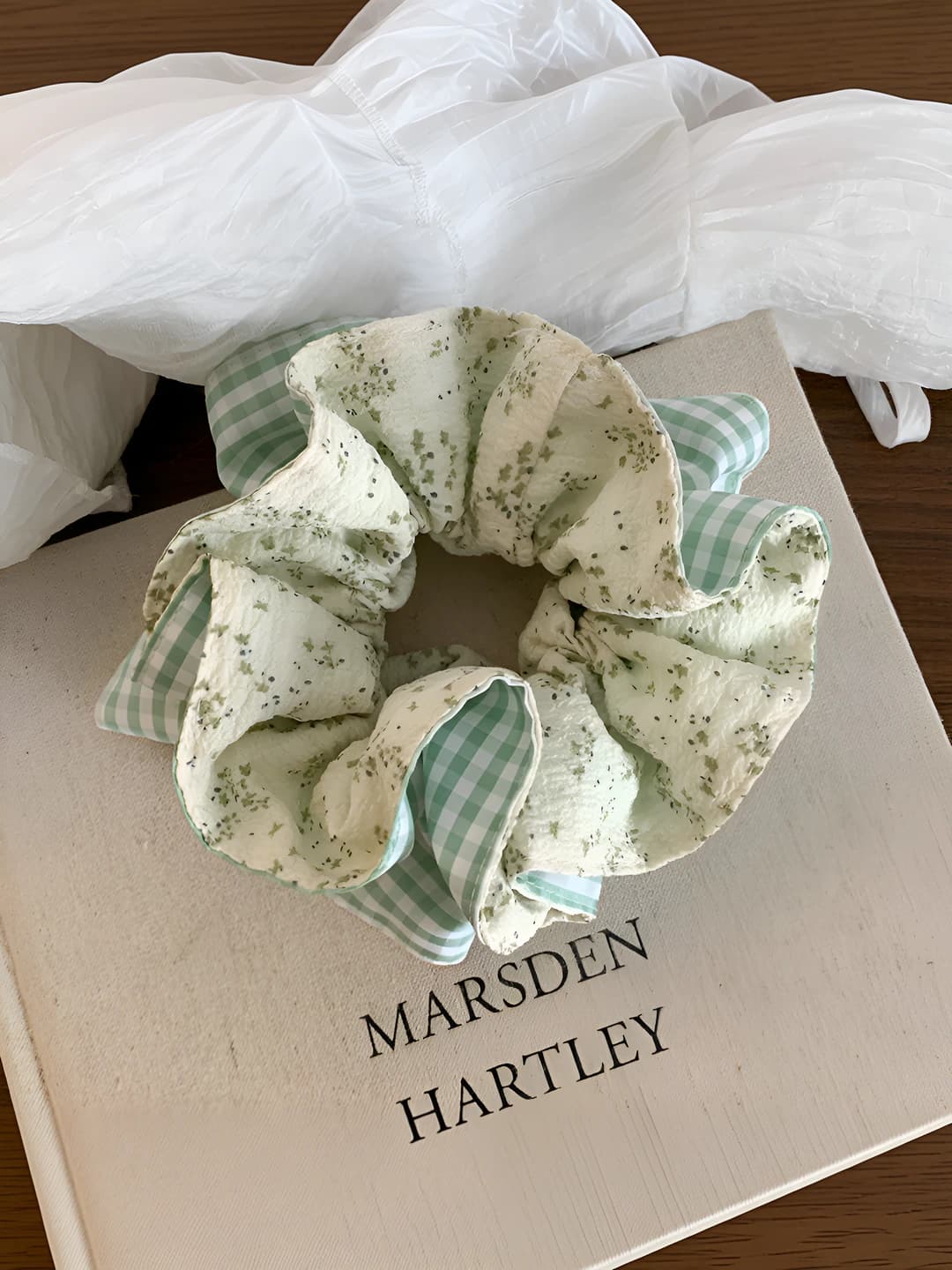 5# Green floral, 13 cm