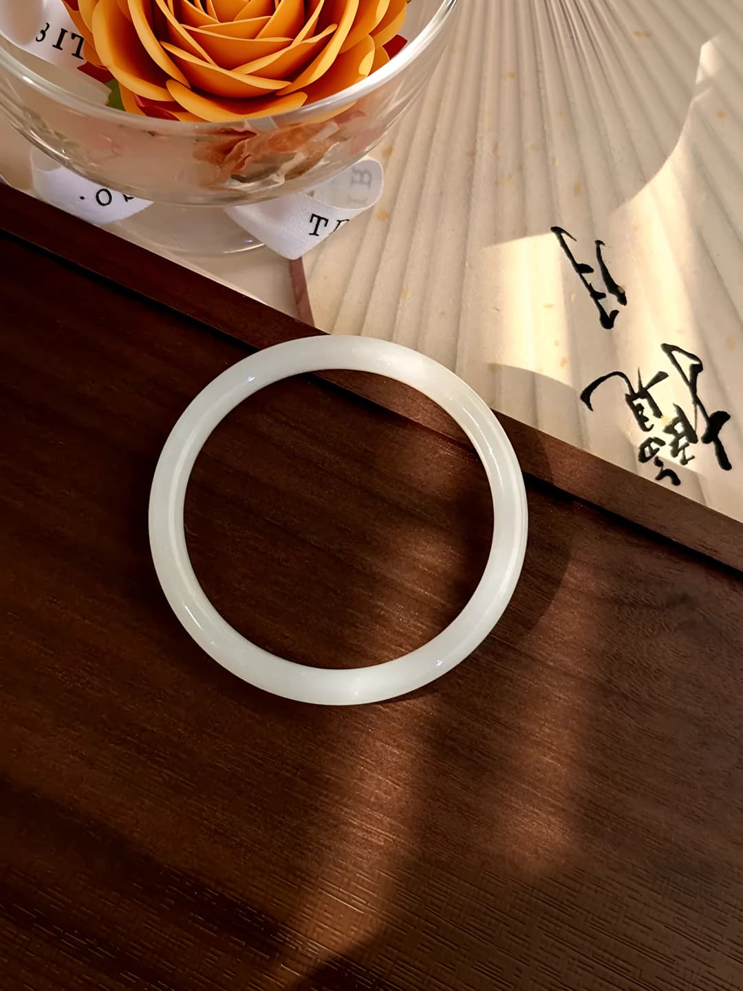 Широкий браслет, зелёно-белый, 58mm