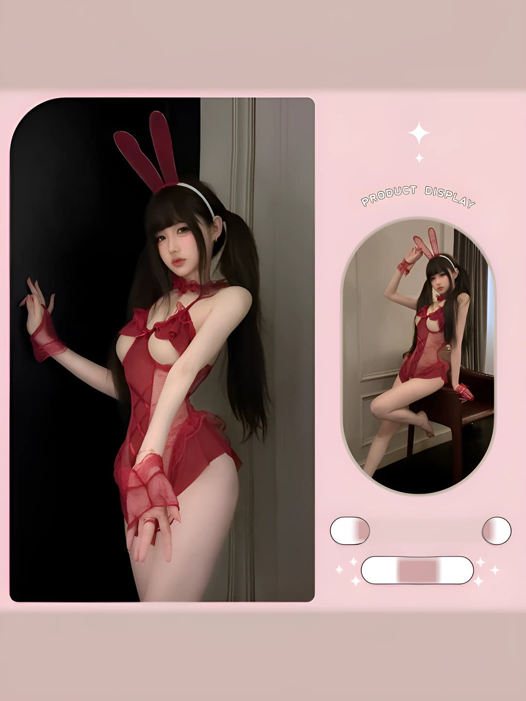 Red bunny costume