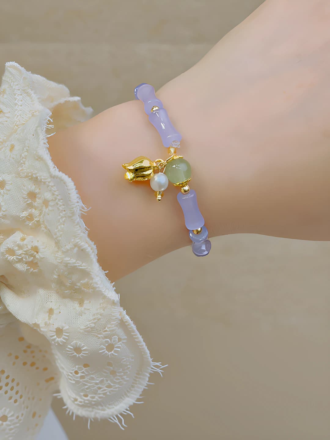 16# Blue-purple bamboo - Gold rose