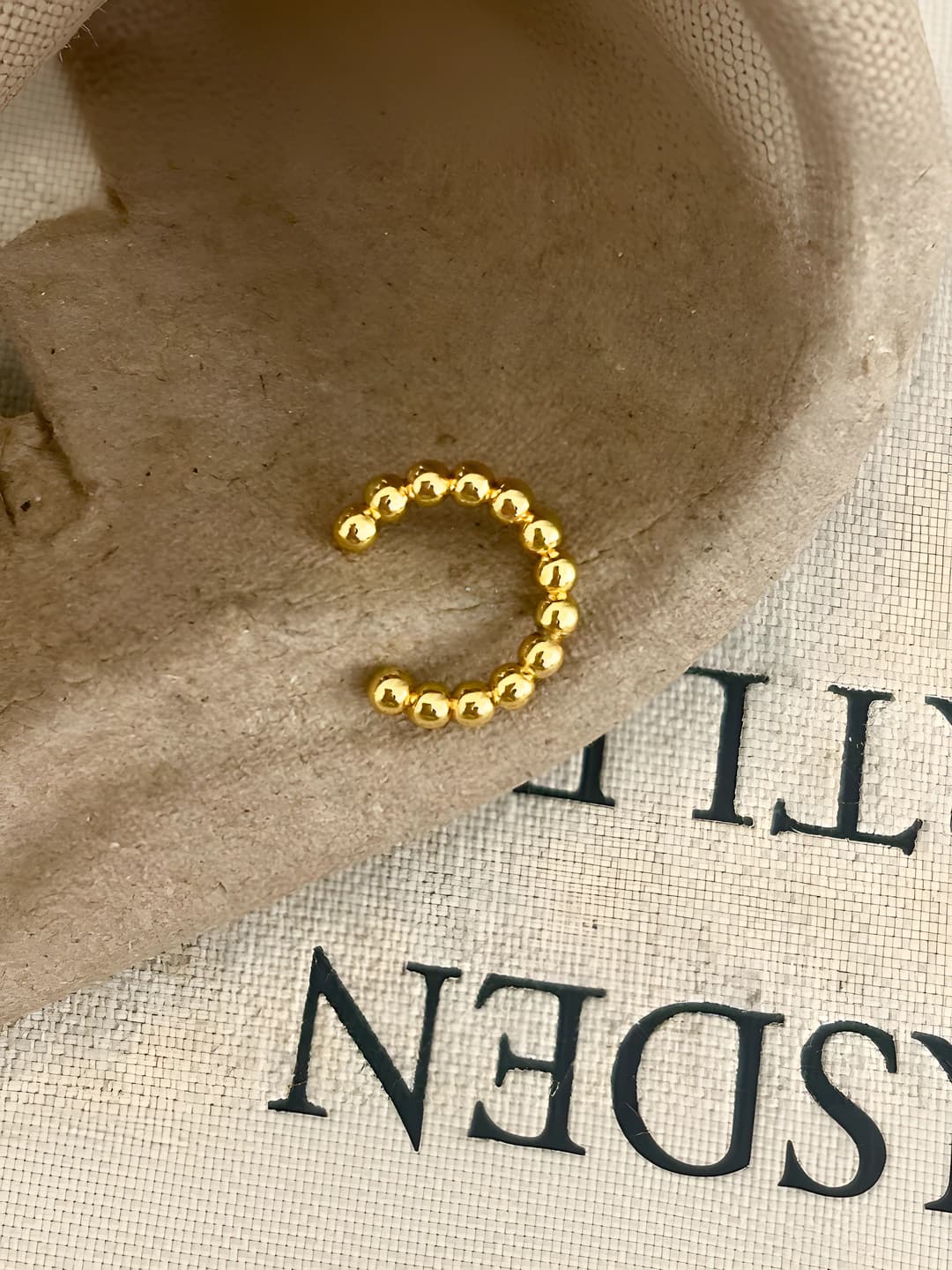 Gold ear clips
