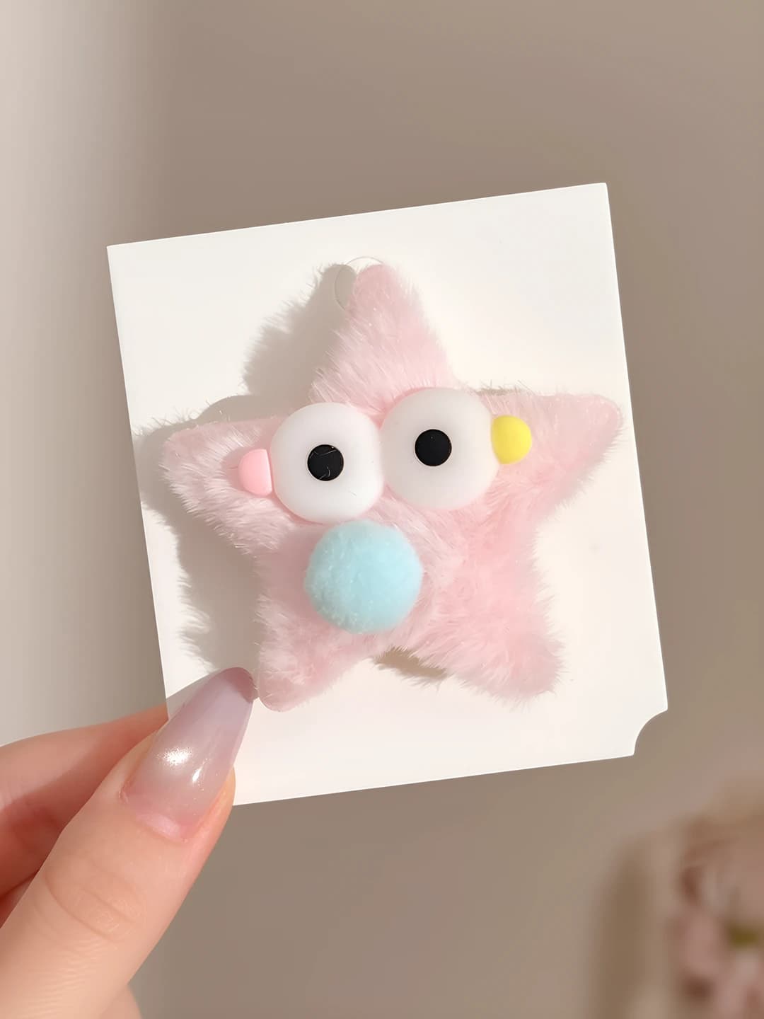 8# Pink round nose star ~6 cm