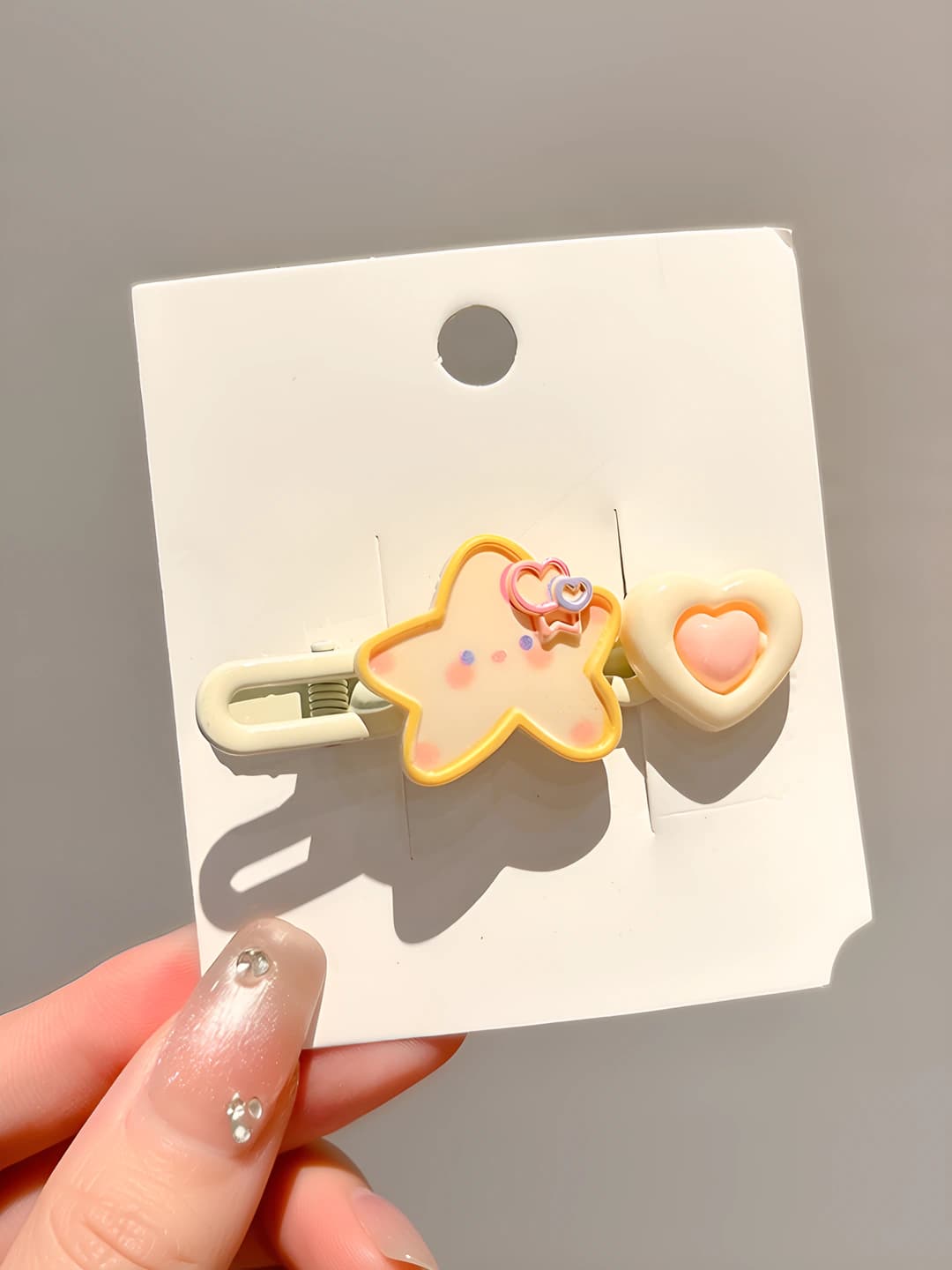 Star heart side clip